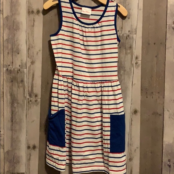 Hanna Andersson Other - Hanna Andersson So Breezy Tank Sundress Red White Blue size 10 NEW